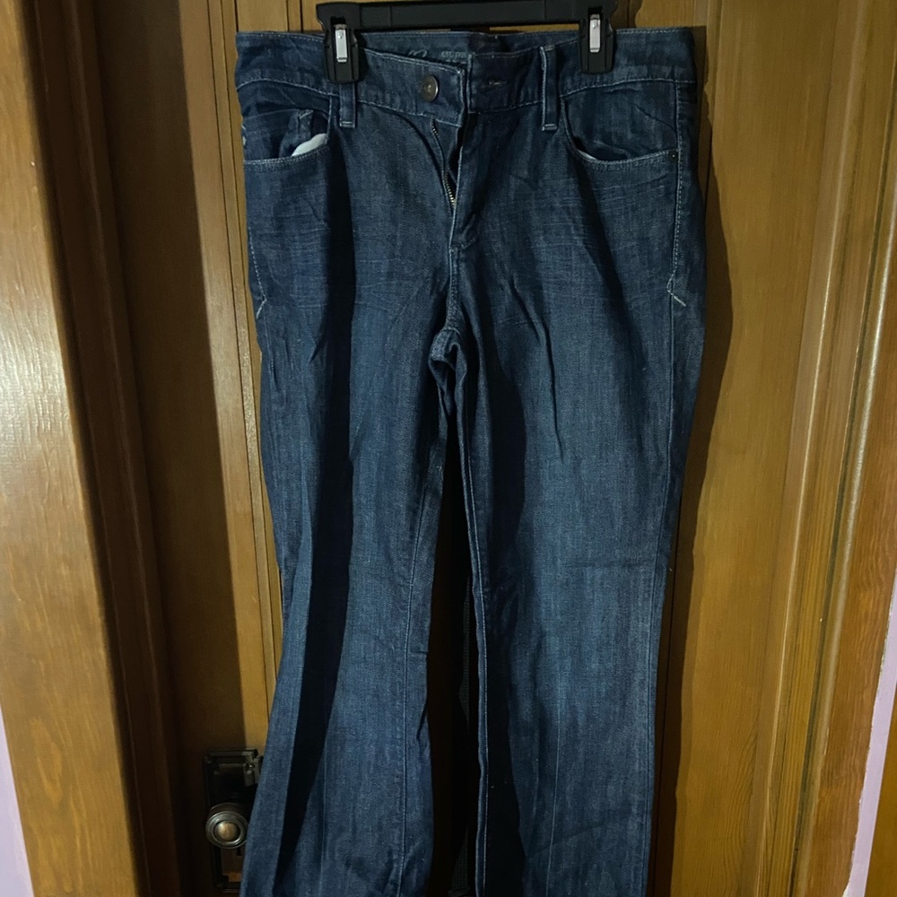 Dark wash bootcut jeans